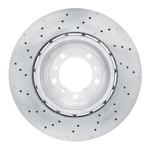 R1 10-11 Porsche 911 Right Rear Drilled Carbon Alloy GeoMET Rotor