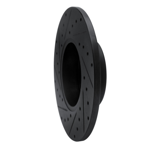 R1 67-70 American Motors Javelin Front Right Drilled & Slotted Black Brake Rotor