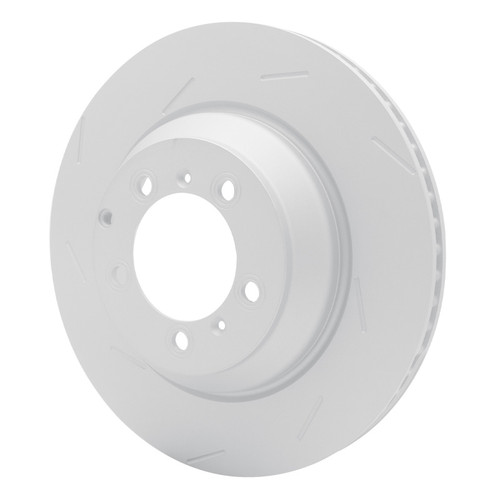 R1 18-23 Porsche Panamera Right Rear Slotted Carbon Alloy GeoMET Rotor