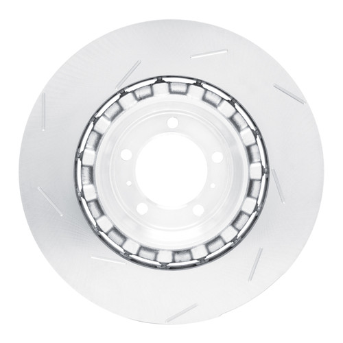 R1 17-21 Porsche Panamera Right Rear Slotted Carbon Alloy GeoMET Rotor