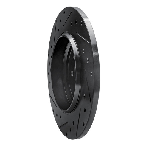 R1 00-05 Mercedes-Benz ML500 (USA/Canada) Rear Right Drilled & Slotted Black Brake Rotor