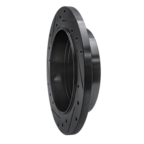 R1 98-05 Mercedes-Benz ML320 Rear Right Drilled & Slotted Black Brake Rotor