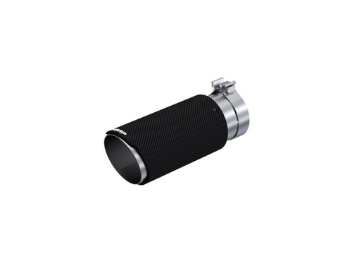 No Longer Available - MBRP Universal Carbon Fiber Tip 4in ID/5in OD/12in L Dual Wall Angle Cut
