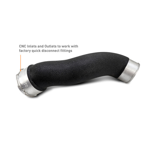 Mishimoto 2024+ Ford Mustang EcoBoost Charge Pipes - Wrinkle Black