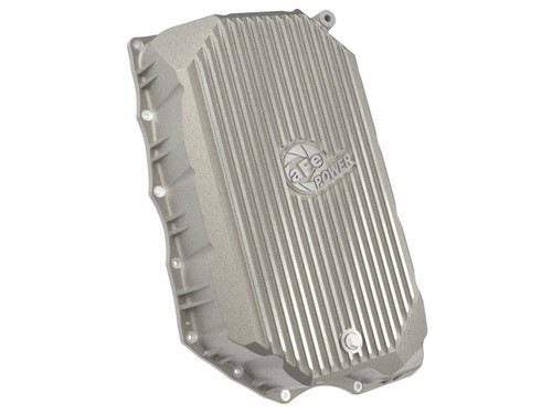 aFe GM Diesel Trucks 20-25 V8-6.6L L5P POWER Street Series Transmission Pan Raw w/ Machined Fins