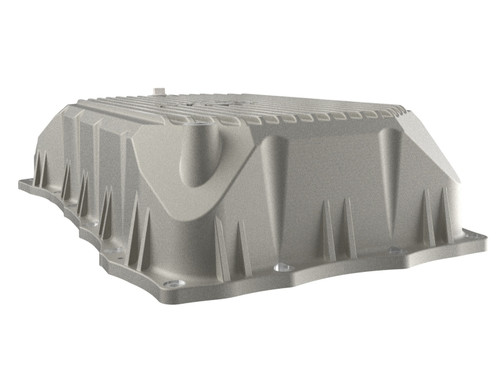 aFe GM Diesel Trucks 20-25 V8-6.6L L5P POWER Street Series Transmission Pan Raw w/ Machined Fins