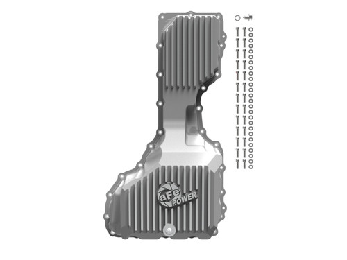 aFe GM Diesel Trucks 20-25 V8-6.6L L5P POWER Street Series Engine Oil Pan Raw w/ Machined Fins