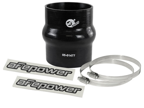 aFe Magnum FORCE Intake Coupling Kit (3-1/8 IN ID x 4 IN L) Straight Coupler w/ Hump - Black