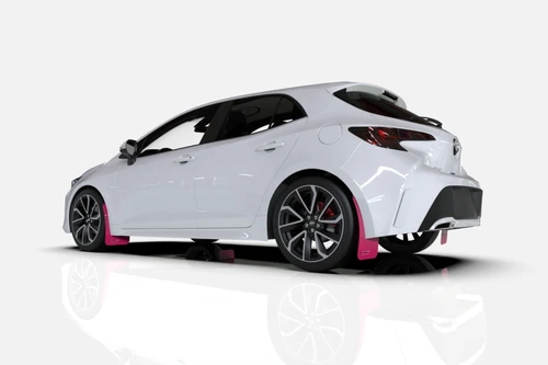 Rally Armor 20-24 Tesla Model Y Pink Mud Flap BCE Logo