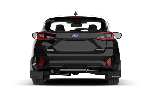 Rally Armor 24-26 Subaru Impreza Black UR Mud Flap w/ Light Blue Logo