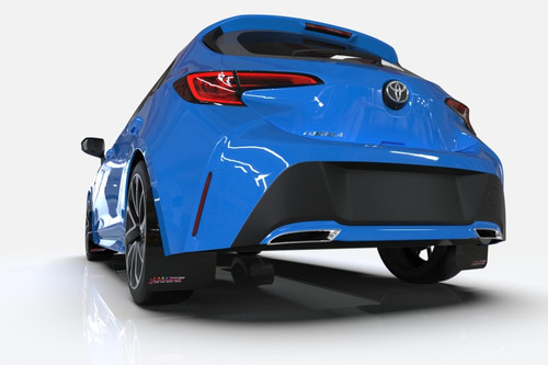 No Longer Available - Rally Armor 10-13 Mazda3/Speed3 (Hatch/Sedan) Black Mud Flap BCE Logo