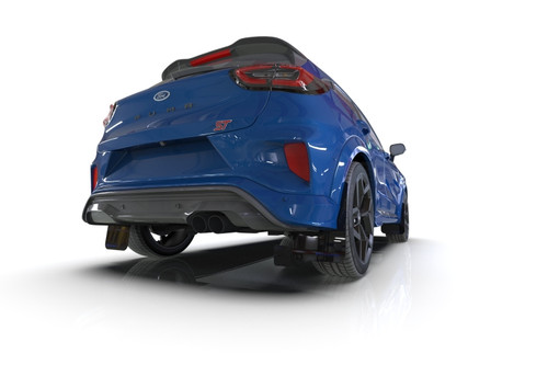 Rally Armor 20-25 Ford Puma ST Black Mud Flap w/Red Logo