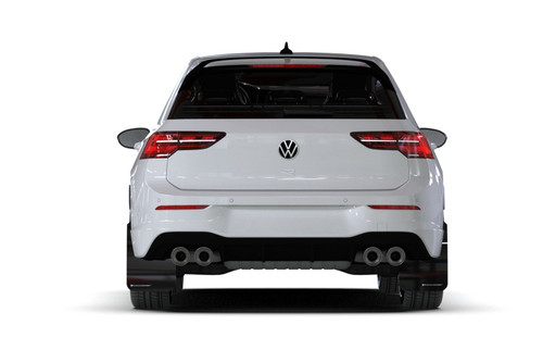 No Longer Available - Rally Armor 22-25 VW MK8 Golf GTI/R Black UR Mud Flap w/Green Logo