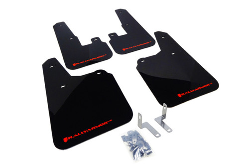 No Longer Available - Rally Armor 10-14 Subaru Outback Black UR Mud Flap w/ Red Logo