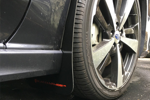 No Longer Available - Rally Armor 17-23 Subaru Impreza 4D/5D Black UR Mud Flap w/Silver Logo
