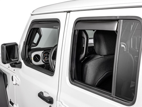 WeatherTech 20-23 Jeep Gladiator Side Window Deflectors - Dark Smoke