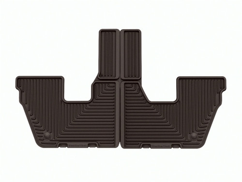 WeatherTech 21-23 Jeep Grand Cherokee L (6 Passenger Seating) Rear All-Weather Floor Mats - Cocoa
