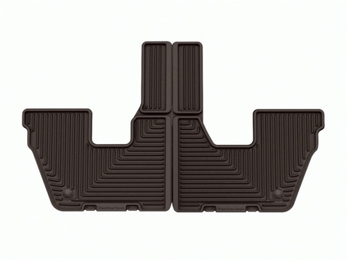 WeatherTech 21-23 Jeep Grand Cherokee L (6 Passenger Seating) Rear All-Weather Floor Mats - Cocoa