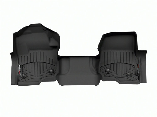 WeatherTech 23-24 Ford F-250/F-350/F-450/F-550 SuperCrew (Crew Cab) Vinyl Front FloorLiner - Black