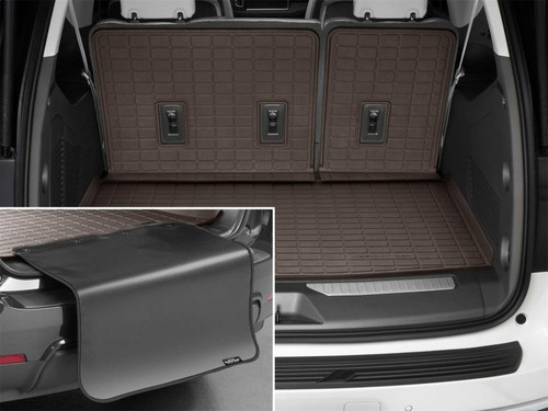 WeatherTech 21-23 GMC Yukon XL / Yukon Denali XL Seatback Cargo Liner HP w/Bumper Protector - Cocoa