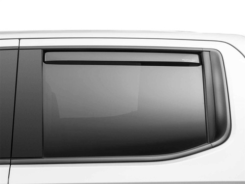 WeatherTech 19-23 GMC/Chevrolet Sierra / Silverado 1500 CC Rear Side Window Deflectors - Dark Tint
