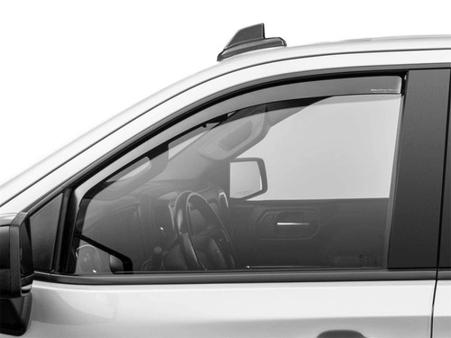 WeatherTech 19-23 GMC/Chevrolet Sierra / Silverado 1500 CC Front Side Window Deflectors - Dark Tint