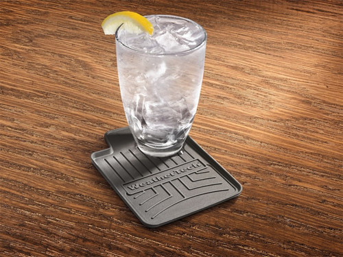WeatherTech Drink Coasters 4in. Square - Grey (4pc Set)