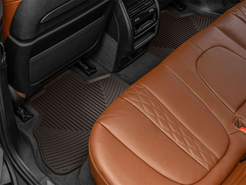 WeatherTech 2021+ BMW X5 45e Rear Rubber Mats - Cocoa