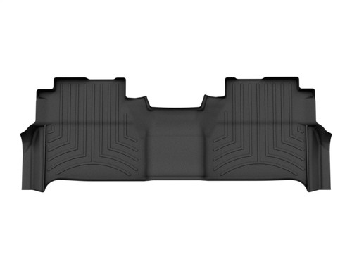 WeatherTech 22-23 Nissan Frontier Crew Cab Rear FloorLiner - Black w/o Fender Premium Audio