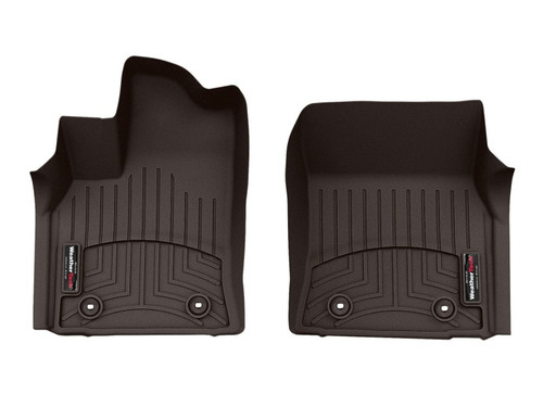 WeatherTech 2022+ Toyota Tundra CrewMax Double Cab Front FloorLiners - Cocoa