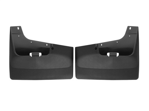 WeatherTech 20-24 Chevrolet Silverado 2500HD/3500HD Rear No Drill Mudflaps - Black