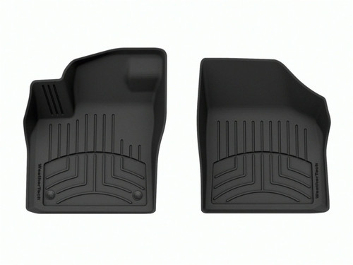 WeatherTech 2019+ Volkswagen Atlas w/2nd Row Bucket Seats Front FloorLiner HP - Black