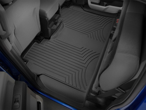 WeatherTech 2015+ Ford F-150 SuperCrew (1st Row Bench) Rear FloorLiner HP - Black