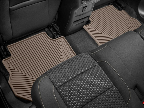 WeatherTech 17+ GMC Acadia / Acadia Denali Rear Rubber Mats - Tan