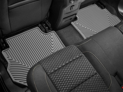 WeatherTech 17+ GMC Acadia / Acadia Denali Rear Rubber Mats - Grey