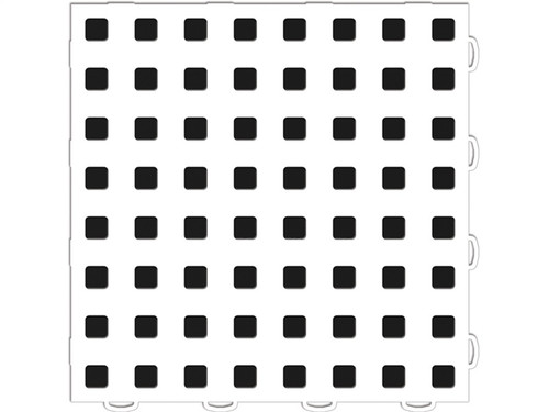 WeatherTech TechFloor - 3in X 12in Tiles(Right Loop) - White/Black **Order in Qtys of 10