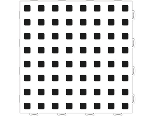 WeatherTech TechFloor - 12in X 12in Tiles - White/Black **Order in Qtys of 10