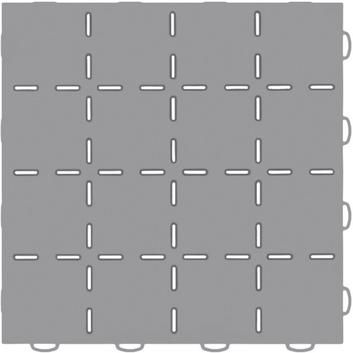 WeatherTech TechFloor - 12in X 12in Tiles - Grey/Black **Order in Qtys of 10