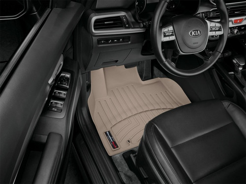 WeatherTech 2020+ Kia Telluride Front FloorLiner - Tan
