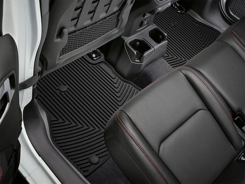 WeatherTech 2020+ Jeep Gladiator Rear Rubber Mats - Black