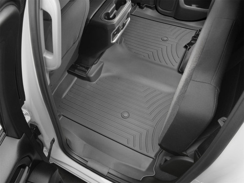 WeatherTech 19-23 Chevy Silverado 1500 Double Cab w/ 1st Row Bucket Seats Rear FloorLiner - Black