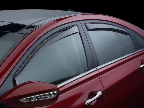No Longer Available - WeatherTech 2017+ Audi A4 Sedan Front And Rear Side Window Deflectors - Dark Smoke