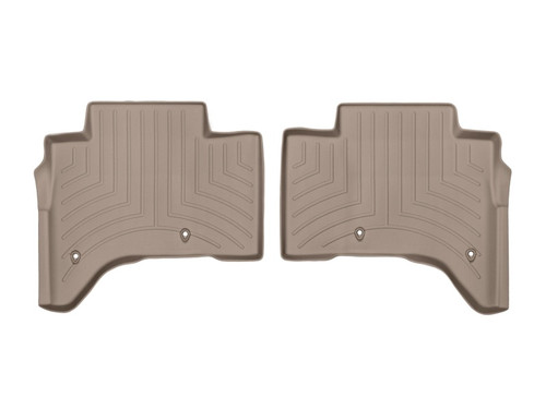 WeatherTech 2013+ Land Rover Range Rover Rear FloorLiner - Tan(Stand Wheelbase Models w/2nd Row Con)