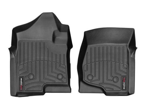 WeatherTech 08-14 Chevrolet Silverado 2500/3500 Crew/Extended Cab Front FloorLiner - Black