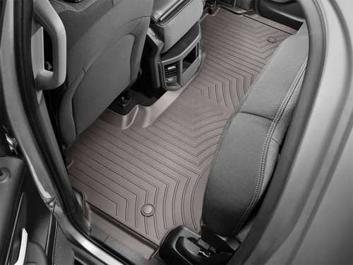 WeatherTech 2019+ Dodge Ram 1500 Quad Cab Rear FloorLiner - Cocoa
