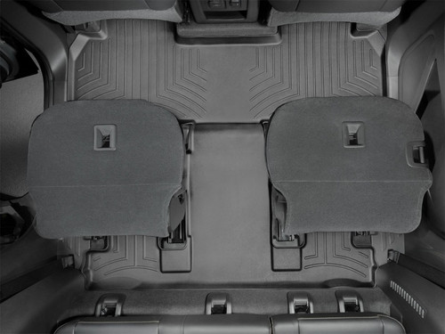 WeatherTech 2018+ Chevrolet Traverse Rear FloorLiner - Black (2nd Row Bucket Seats)