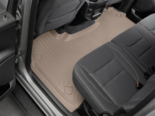 WeatherTech 2019+ Dodge Ram Rear FloorLiner - Tan (Fits Crew Cab w/No Underseat Storage Only)