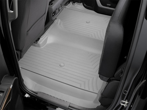 WeatherTech 2019+ Chevrolet Silverado 1500 Rear FloorLiner - Grey