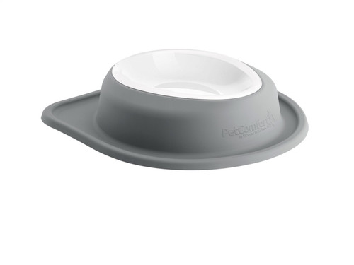 WeatherTech Pet Feeding System Single Low 64oz 3in. Poly Bowl - Dark Grey