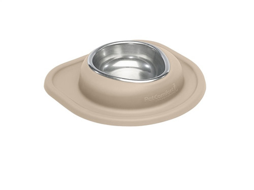 WeatherTech Pet Feeding System Single Low 16oz 2in. Stainless Bowl - Tan